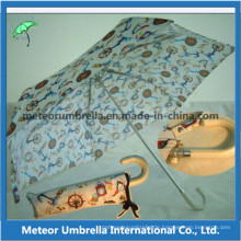 3 Faltender Damen-Regenschirm für Sonne und Regen Gebrauch